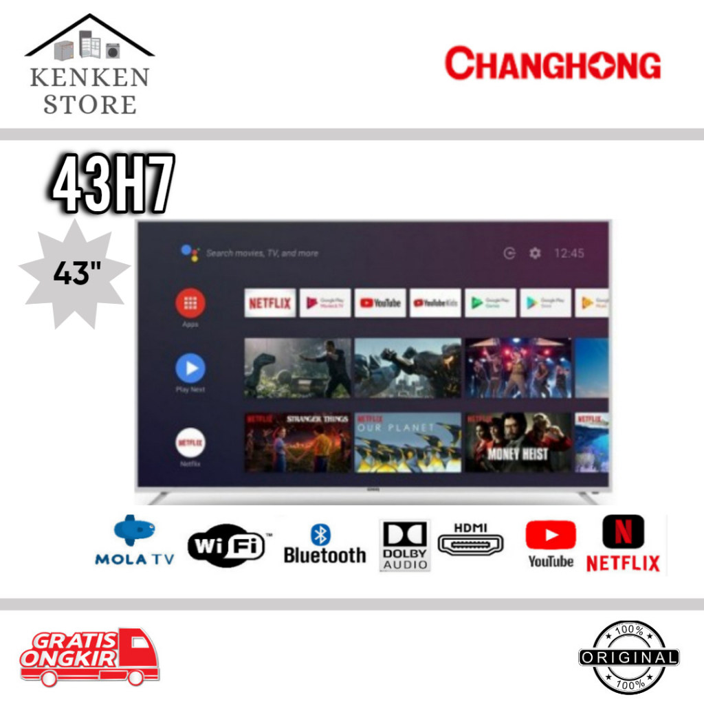 TV LED ANDROID CHANGHONG 43H7 43INCH