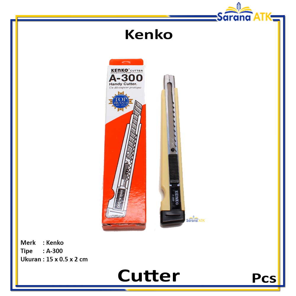 

Kenko - Pisau Cutter A-300 Ukuran Kecil - Pcs