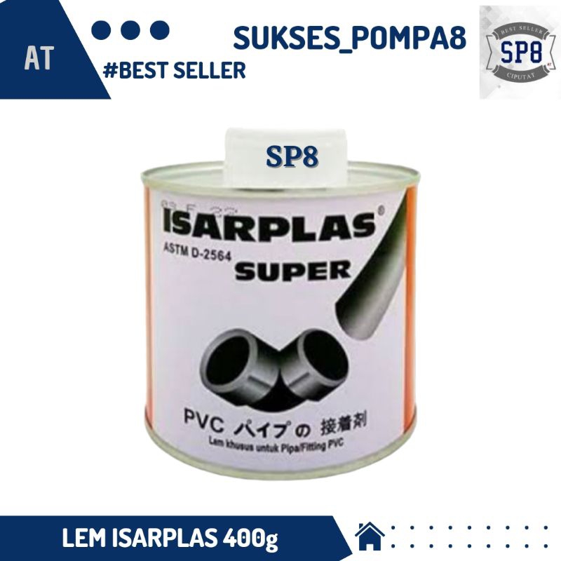 

Lem ISARPLAS Kaleng 400gr / Lem Pipa ISARPLAS Original