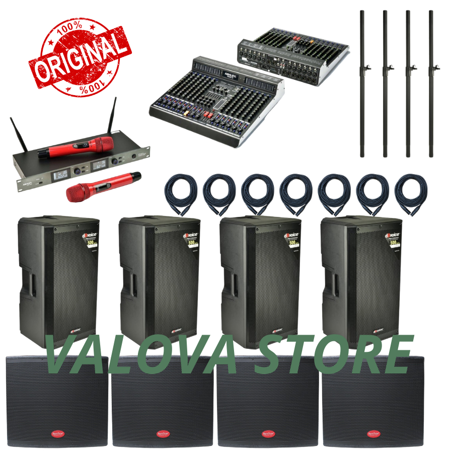 Paket 15 akustik soundsystem dbvoice + subwoofer baretone sw18