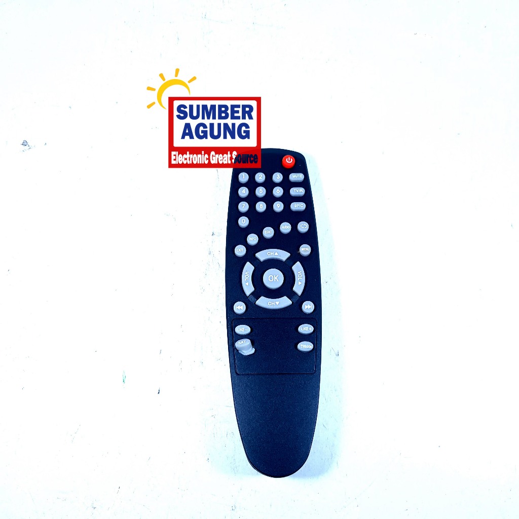 Remot Parabola Matrix Polos MP4 Hitam Murah Berkualitas Receiver Parabola Digital MATRIX