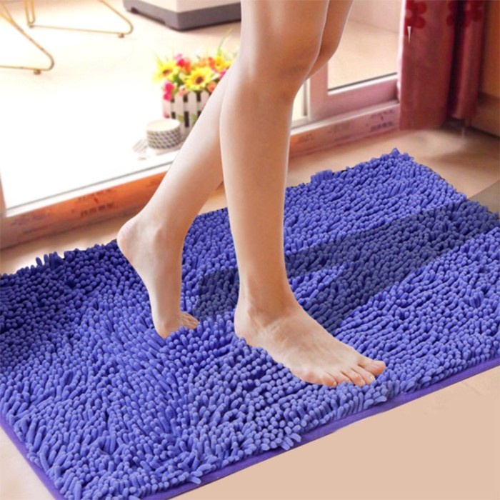 Keset Cendol Antislip Ukuran 40X60 Cm Lap Kaki Microfiber Premium Doormat Bulu Cendol Keset Kamar Ma