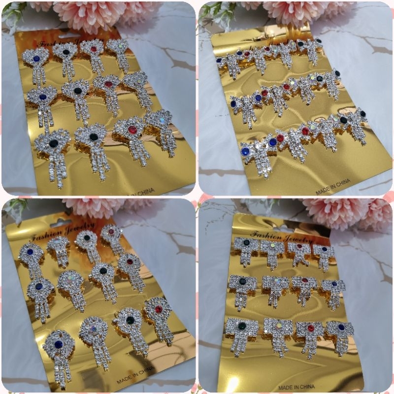 Bros dagu Lusinan/bros grosiran/bros juntai/bros mini/bros hijab/bros juntai seri warna