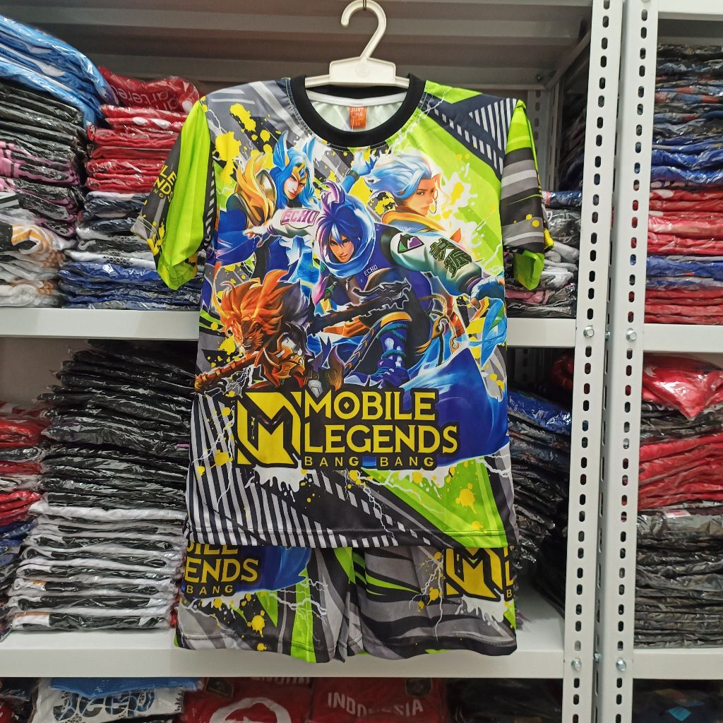 baju anak sultan anak bahan jersey full printing/SETELAN ANAK MOBILE LEGEND BISA SABLON NAMA