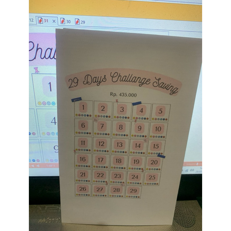 

PINK - TANTANGAN MENABUNG SAVING CHALLANGE AMPLOP
