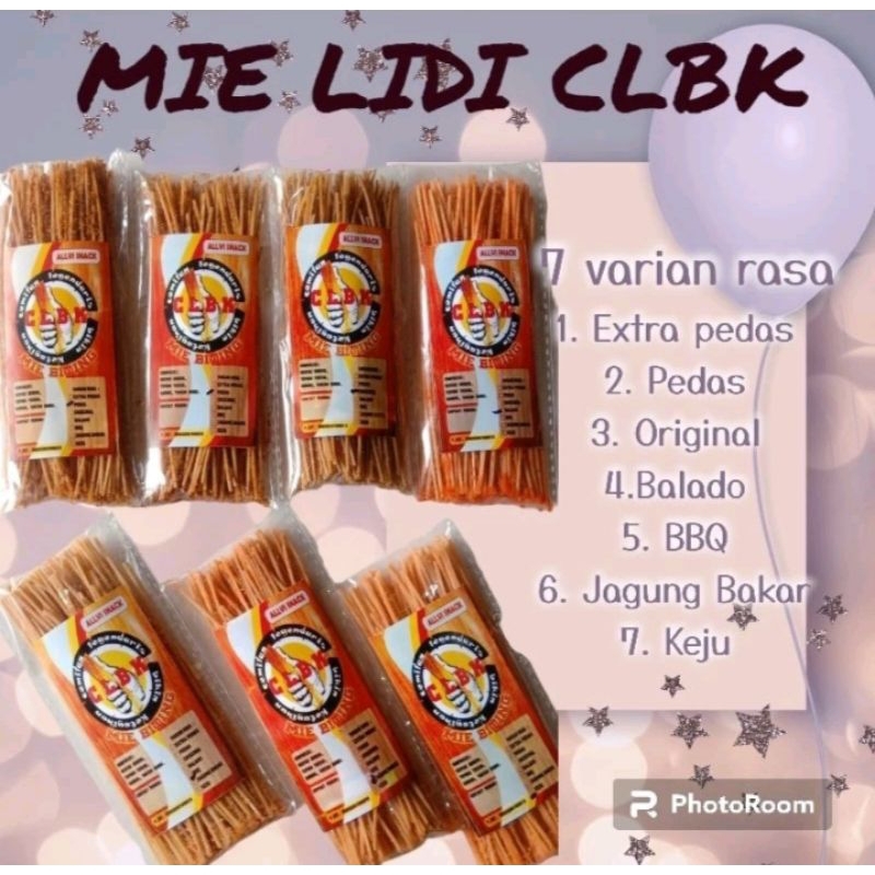 

Mie lidi murah enak renyah kemasan 40grm