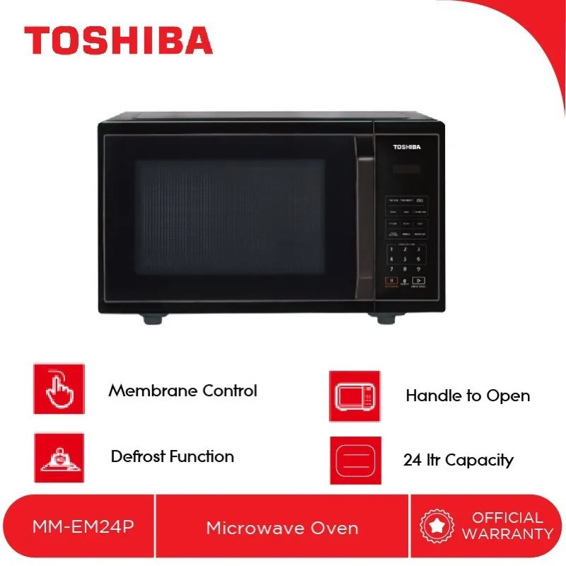 TOSHIBA MICROWAVE OVEN TOSHIBA MM-EM24P(BK) Microwave Oven 24 Liter TOSHIBA - Black