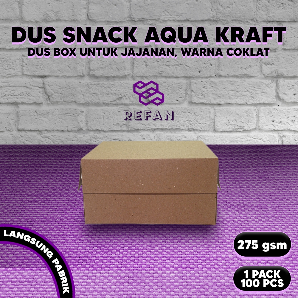 Snack Box Snack Aqua Kraft Renda Box Roti