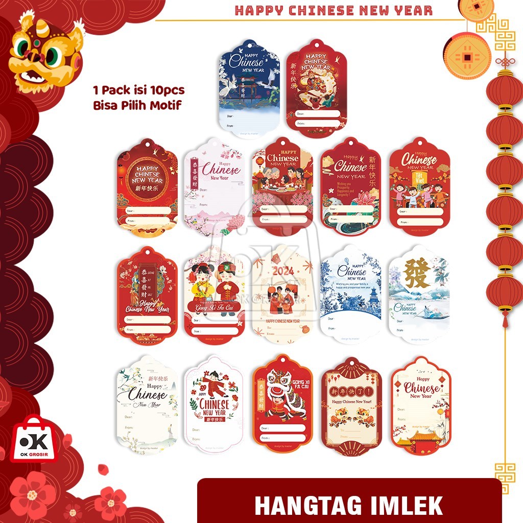 

Hangtag Label IMLEK MASTER CNY (1 pack isi 10lbr)