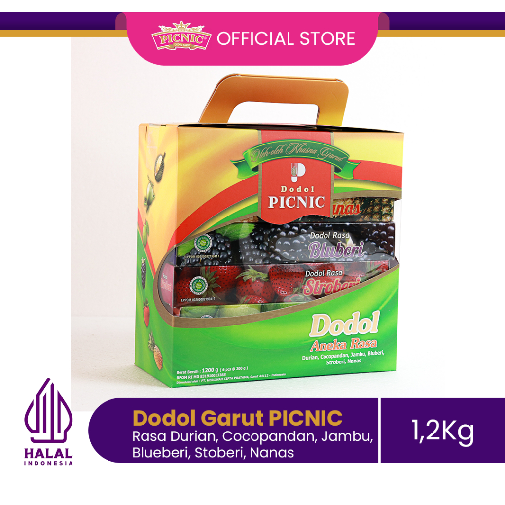 

Dodol PICNIC Special Gift Aneka Buah 1200 gram