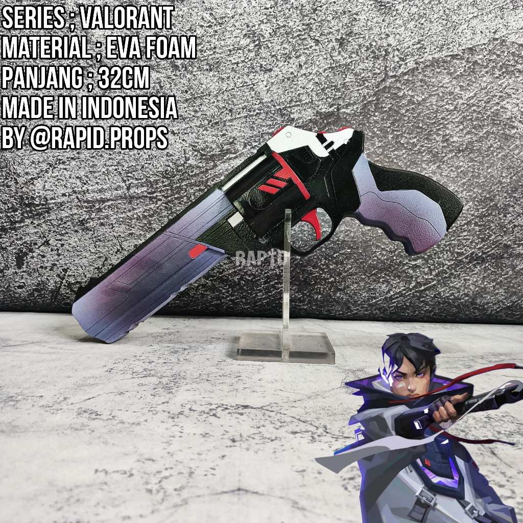 Iso Agent Sheriff Pistol Valorant Cosplay Prop Replika