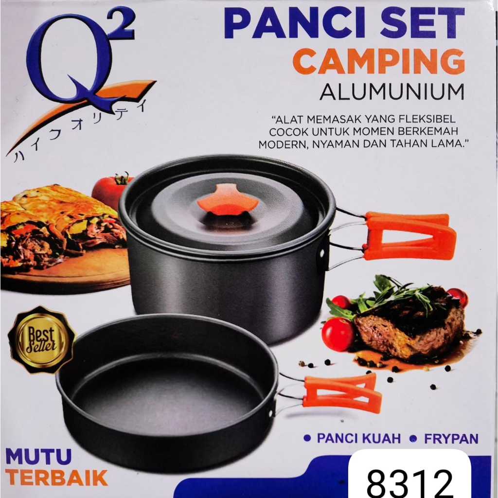PANCI SET CAMPING Q2-8312 / PANCI SET CAMPING ALUMUNIUM Q2 8312