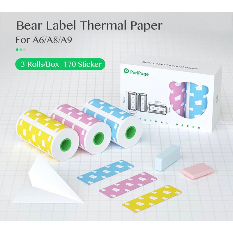 

Peripage Sticker Label Bear Label 57x30mm 57x30 Original Gap Paperprint