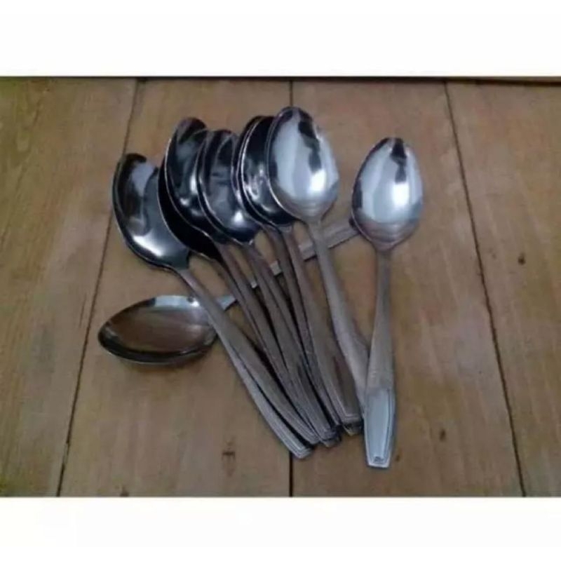 Sendok Makan Stainless Murah Isi 12 Pcs | Sendok Makan Tebal Anti Karat