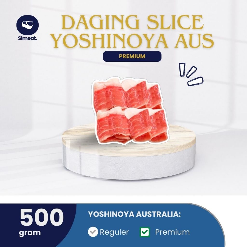 

Daging Sapi Slice Yoshinoya AUSTRALIA 500GR