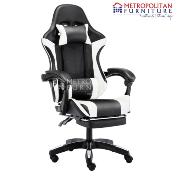 Unik Kursi Gaming Chair Bangku Computer Import - Putih Murah