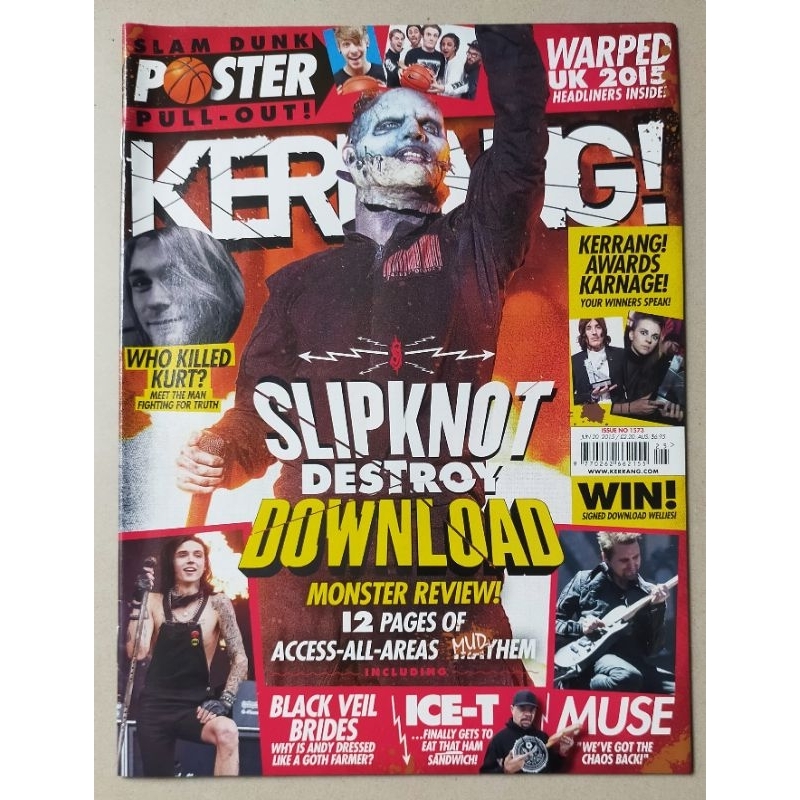 Majalah Music KERRANG June 2015 : Slipknot - Who Killed Kurt Cobain?