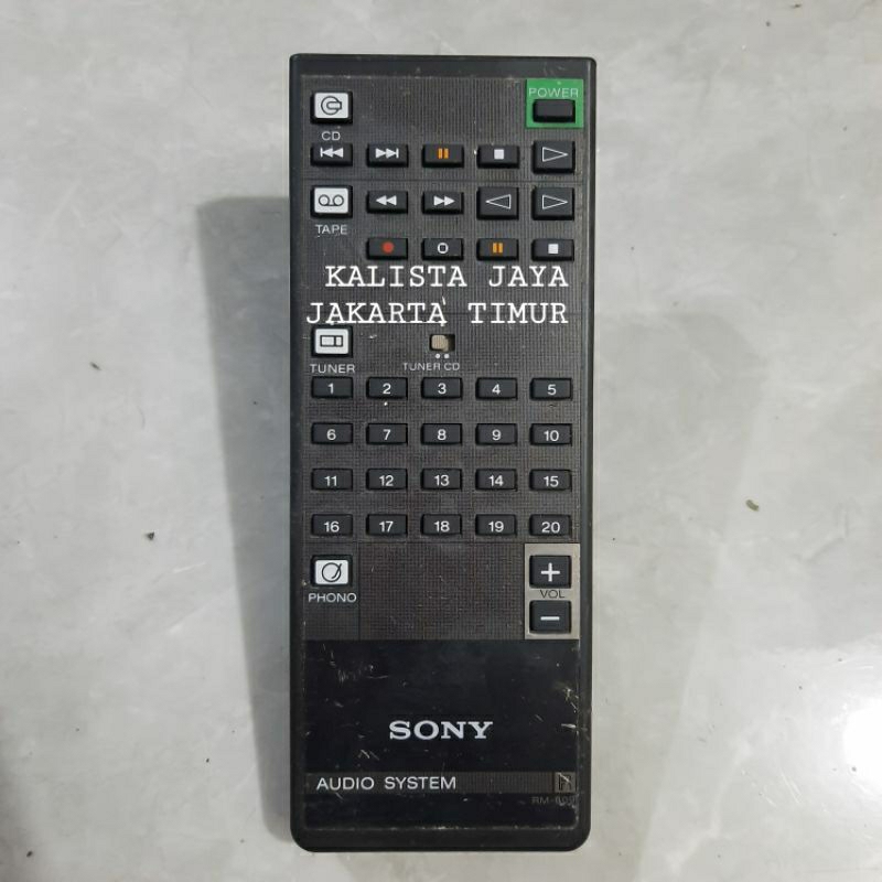 REMOTE REMOT AUDIO SYSTEM SONY RM-809 ORIGINAL ASLI
