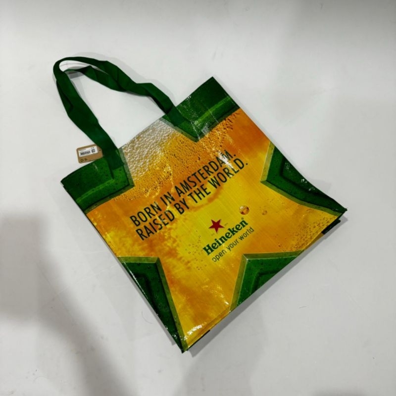 Tas Belanja Eco Bag Heineken Museum Beer Amsterdam Shopper Bag Big Besar