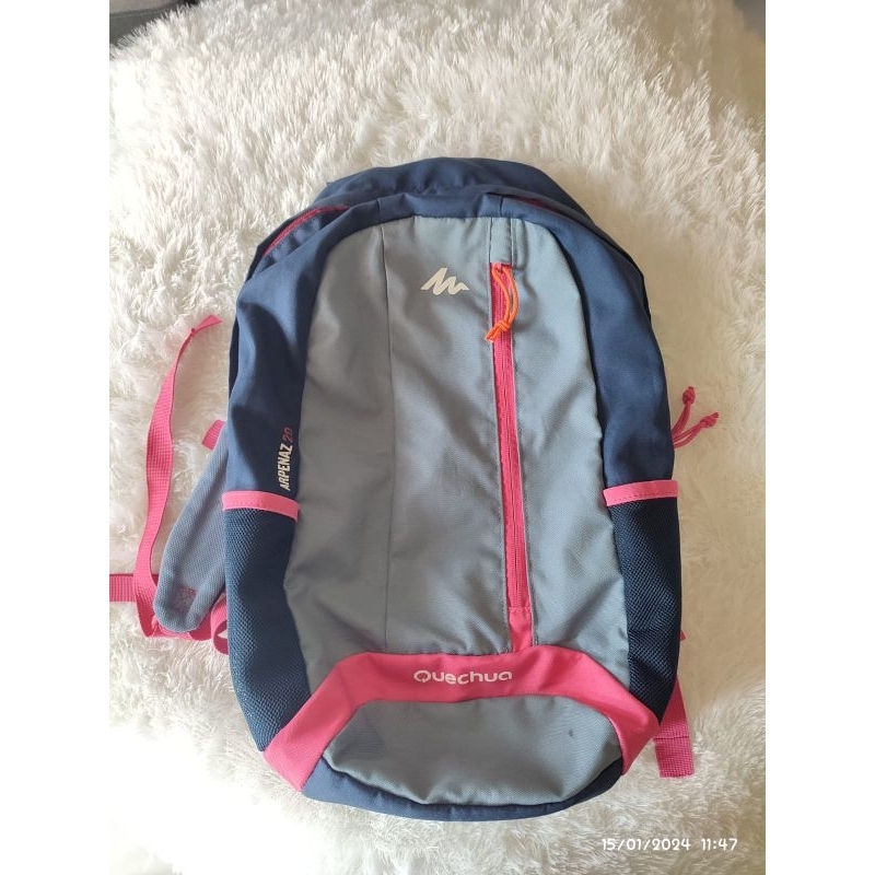 ransel wanita preloved QUECHUA ori daypack wanita, ransel gunung