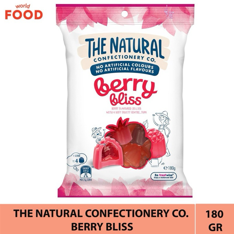 

THE NATURAL CONFECTIONERY CO. Berry Bliss permen jelly candy jeli rasa berry manis fruity COKLAT PODS SNACK AUSTRALIA ORIGINAL