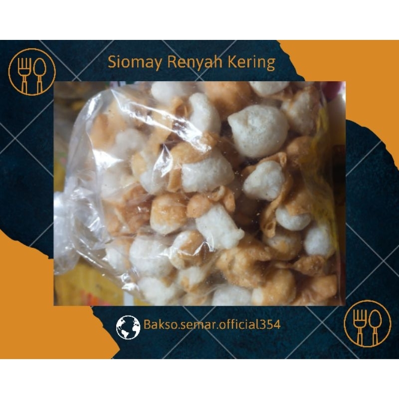 

Siomay Krikil Renyah Toping Seblak Siomay kering Batagor Kering