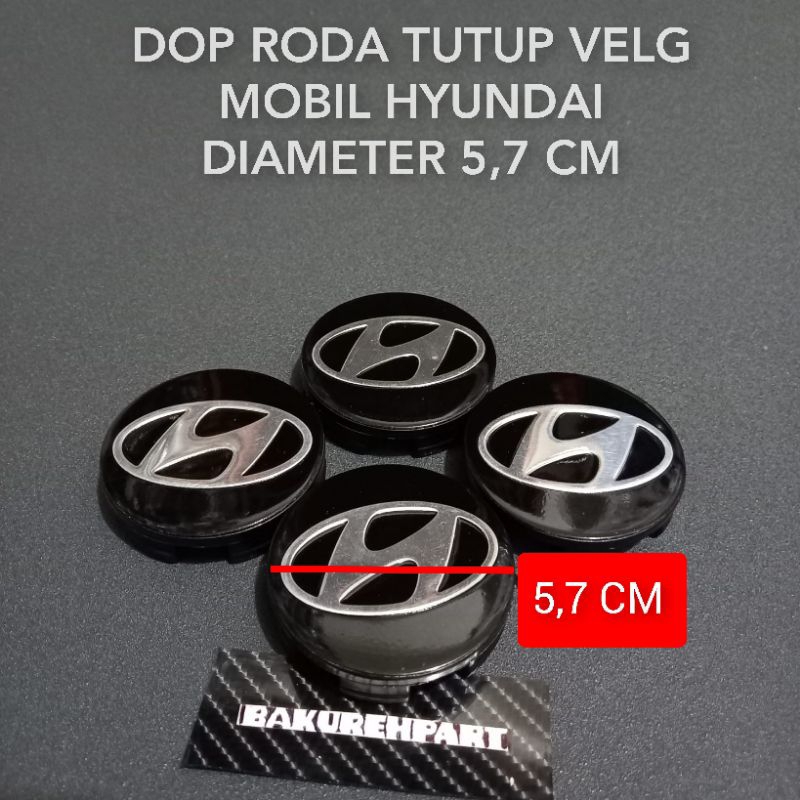 Dop roda tutup velg mobil HYUNDAI diameter 5,7 cm harga satuan