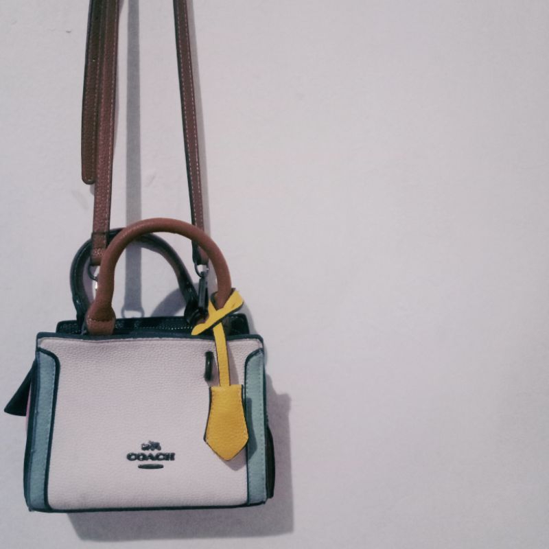 preloved tas coach mini zoe premium + box