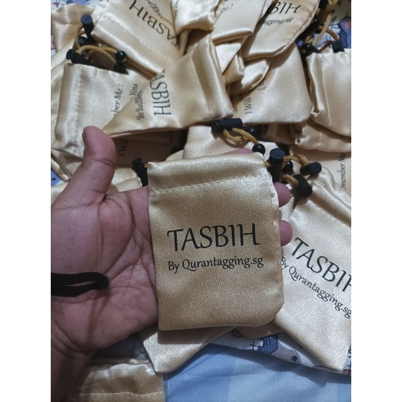 Tas Serut Tasbih Custom | Pouch Serut Tasbih | Tas Serut Custom