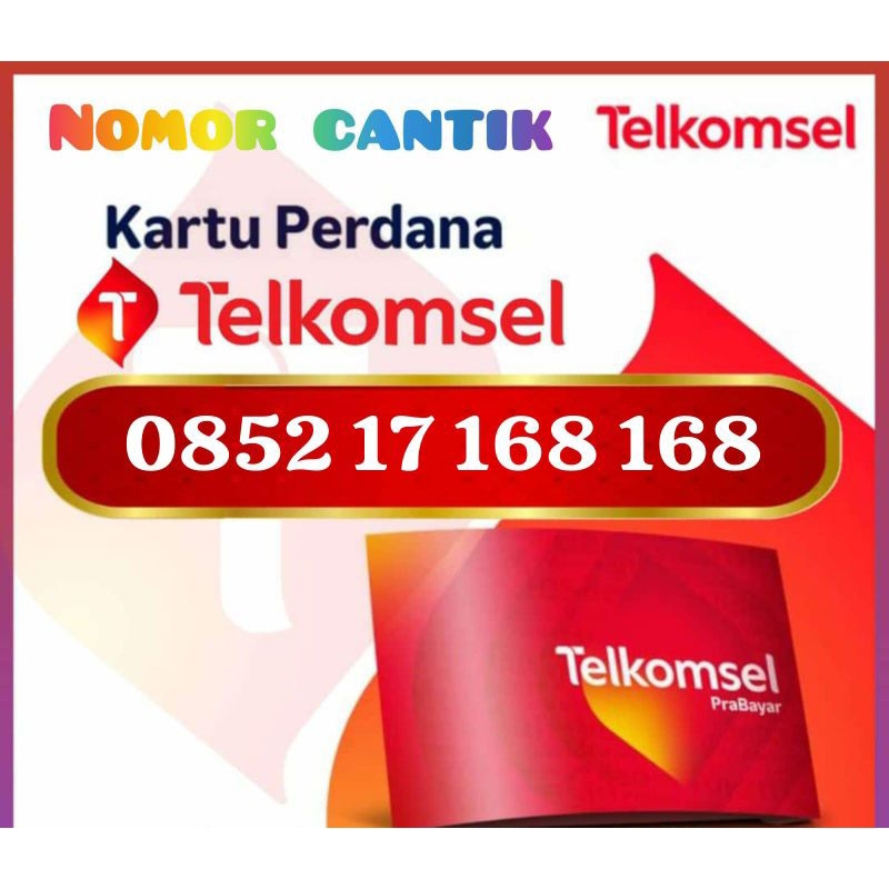 Nomor Cantik Telkomsel Prabayar 168 / 168168 / 168 168 / 17 168 168