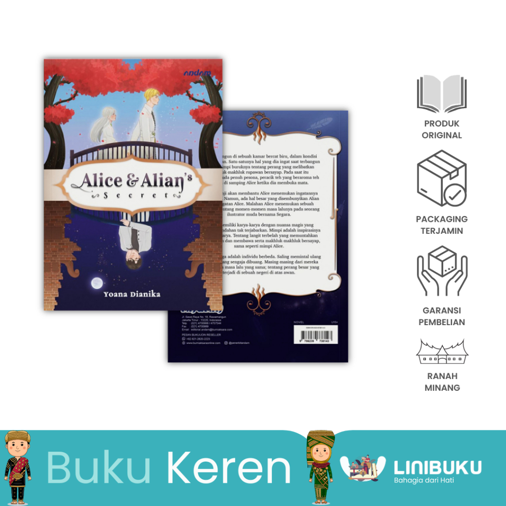 Novel Alice & Alian's Secret Penulis Yoana Dianika - Andam - Bumi Aksara