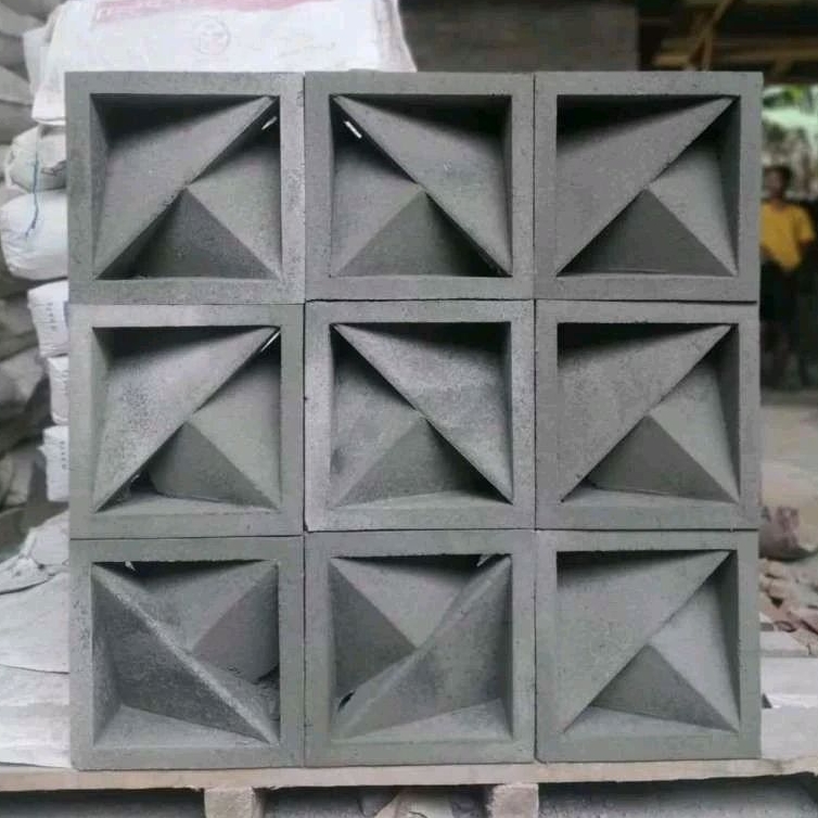 Roster beton roster minimalis arrauw abu-abu