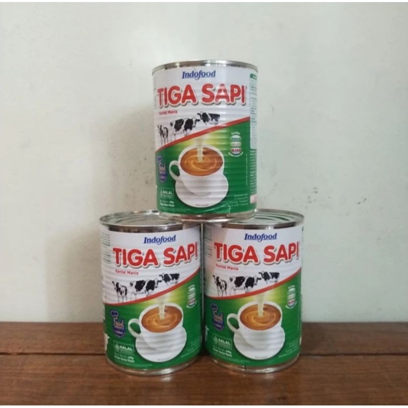 

Susu 3 sapi Susu Kental Manis tiga sapi 490gr indofood