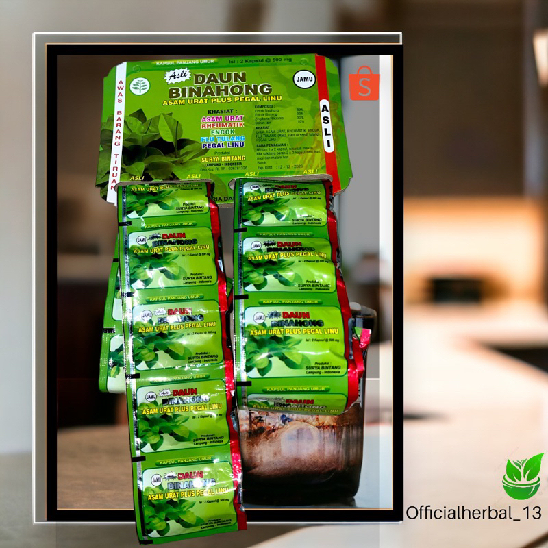 DAUN BINAHONG kapsul asli berkualitas