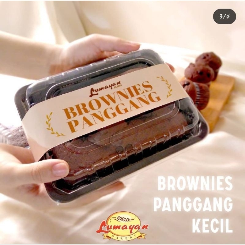

Brownies Panggang Kecil Lumayan Bakery Ukuran 10x15cm