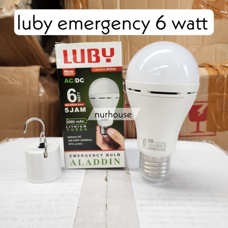 Lostnight_ Lampu Emergency Luby 20 Watt Aladdin