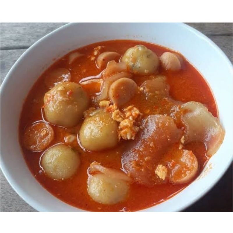 

seblak frozen bumbu racikan mama, pisang coklat lumer, tahu aci kiloan