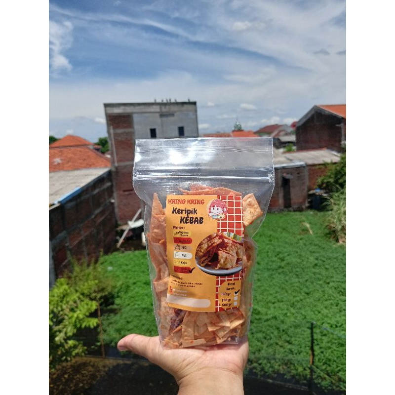 

Keripik Kebab Rasa Pedas Manis 150gr