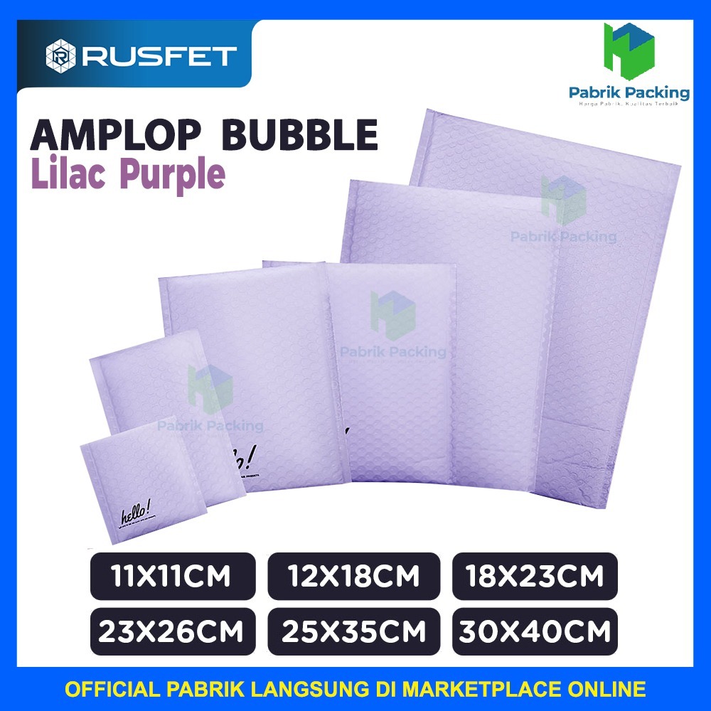 

AMPLOP BUBBLE MURAH | BUBBLE MAILER | POLYBUBBLE MURAH LIGHT PURPLE
