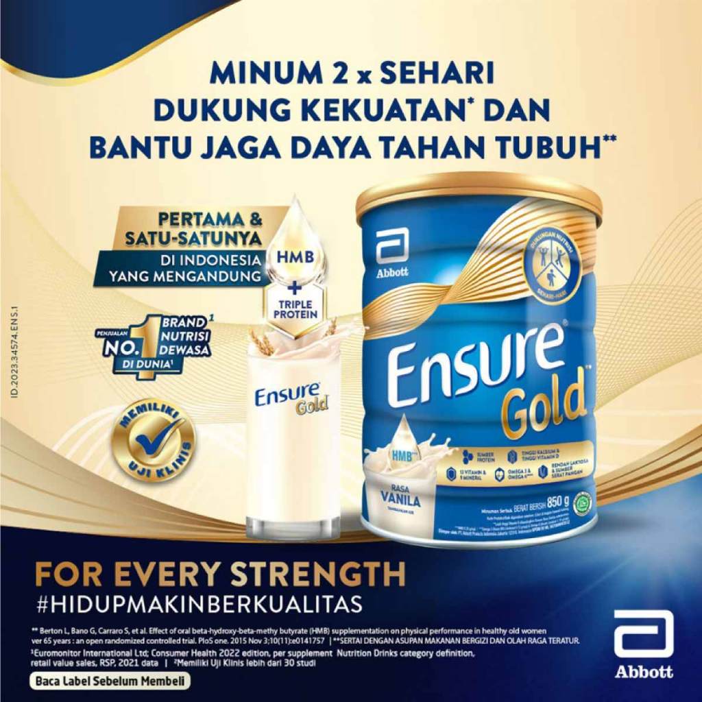 

ENSURE VANILA COKLAT 900 GRAM / SUSU DEWASA RENDAH LAKTOSA 900GR