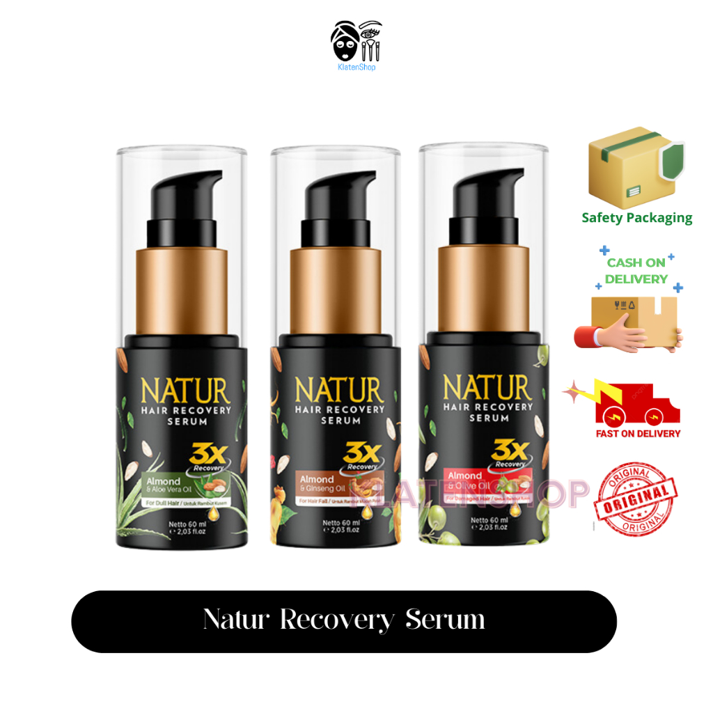 NATUR HAIR SERUM / SERUM CATOK / NATUR HAIR RECOVERY SERUM 60ML