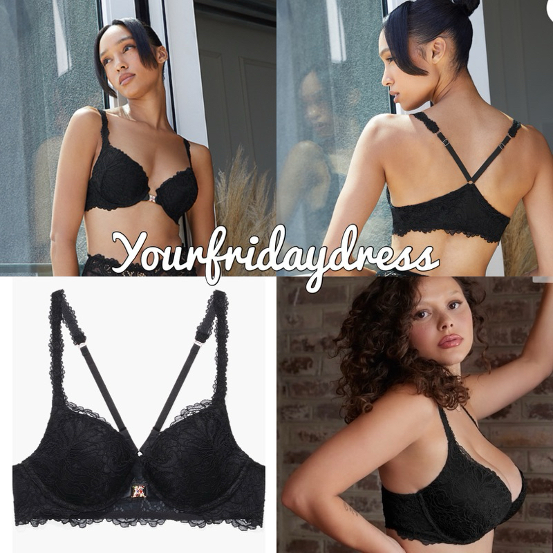 Savage x Fenty lingerie by Rihanna Romantic Corded Lace Unlined Balconette Bra bh tanpa busa unpadde