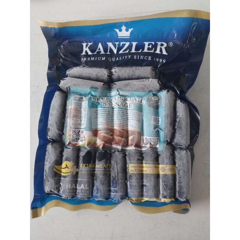 

KANZLER BEEF COOKTAIL SAUSAGE 250G/SOSIS MURAH/SOSIS VIRAL