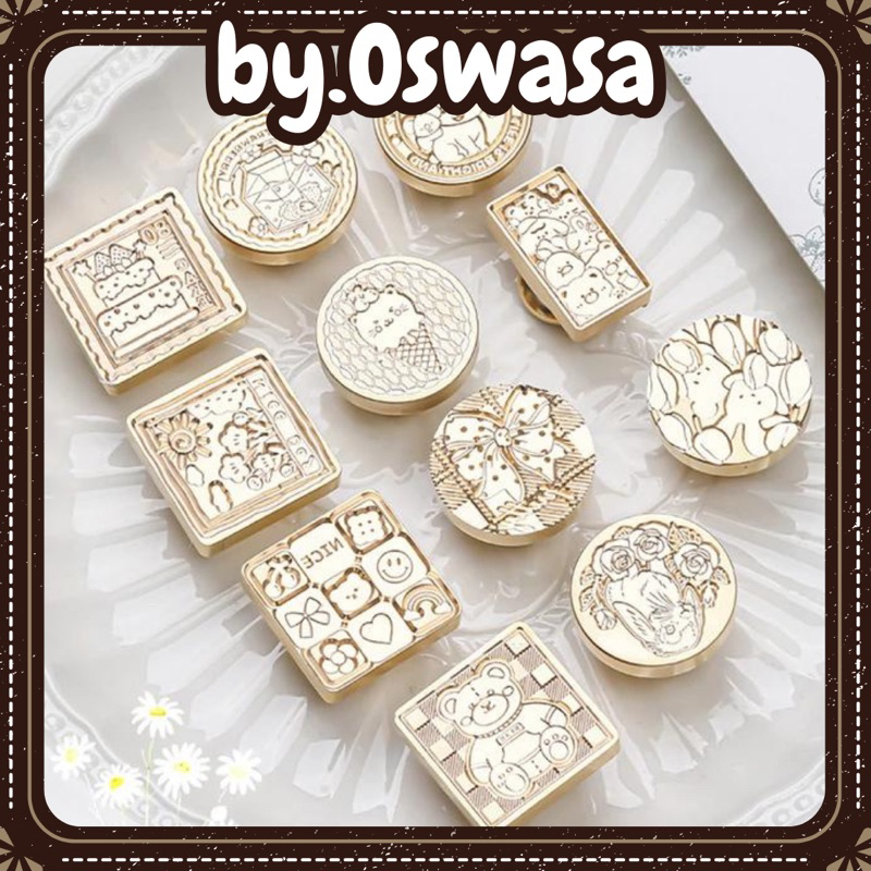 

Wax Seal Stamps Kartun / Kepala Stempel Lilin Multifungsi Tema Kartun Gaya Vintage Retro