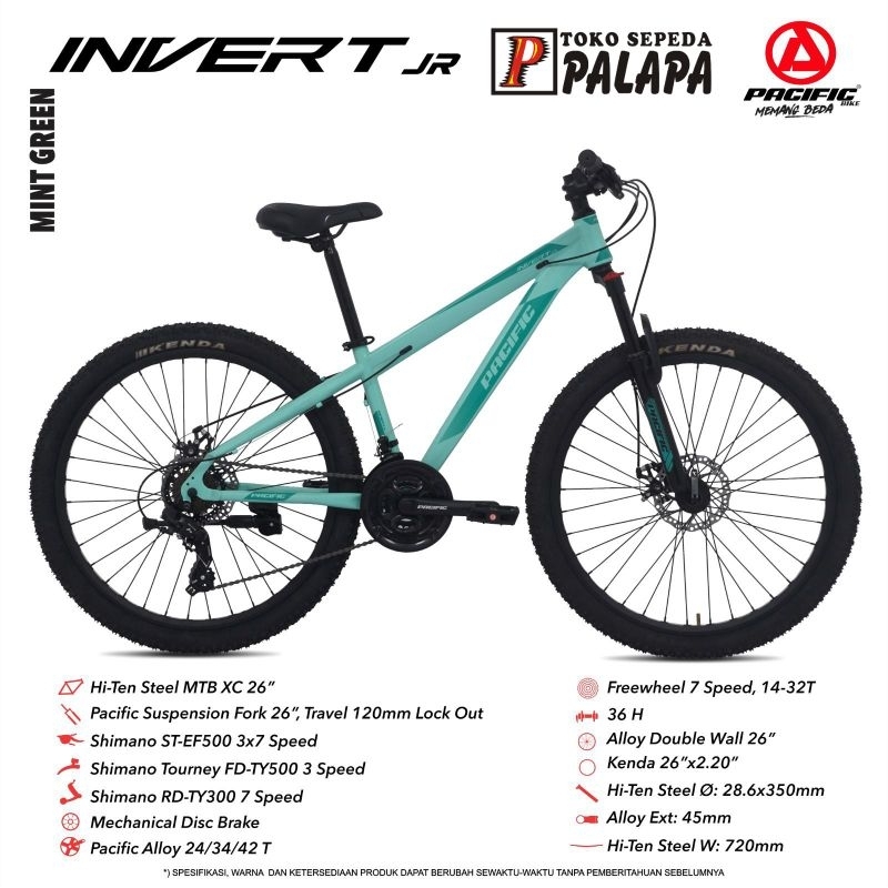 SALE MTB 26 PACIFIC INVERT JR JUNIOR NEW SEPEDA GUNUNG [100% ORIGINAL]