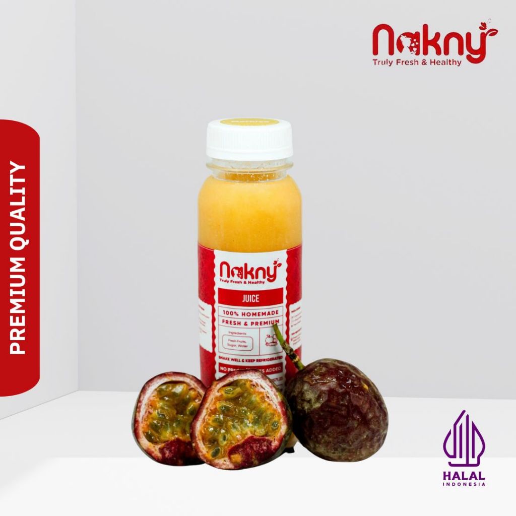 

Pressed Juice Passion | Jus Markisa | Cold Press Juice by Nakny 250ml 500ml 1000ml