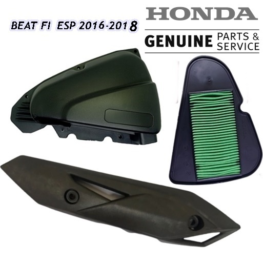 Box Filter + Filter udara + Cover Tameng Tutup Knalpot Beat Fi eSP ECO Street 2016 sampai 2018