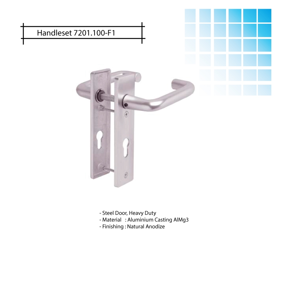 Handle Pintu Besi 7201.10 F1/SteelDoor/Heavy Duty/Al Casting/ex-Griff