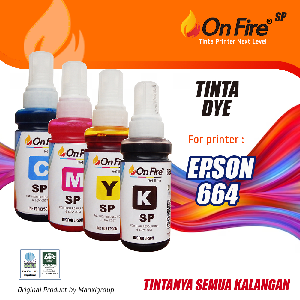 Tinta Onfire SP 664 Dye Epson L Series