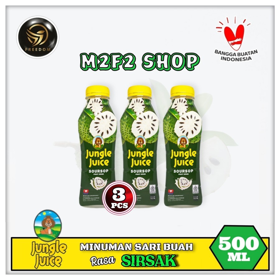 

Diamond Jungle Juice Soursop | Jus Sirsak Botol Pet - 500 ml (Kemasan 3 Pcs)